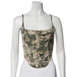 Miaou Black and Cream Tank Top